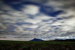 Dream-like clouds above Pilot Mountain, late October 2016.