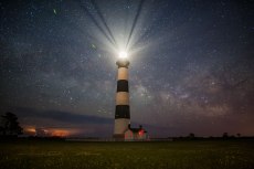 Bodie, island, lighthouse, storm, night, nc, North Carolina