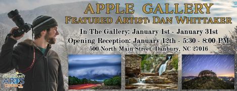 apple gallery, stokes county arts council, danbury, the arts place, North Carolina, art, photography, gallery